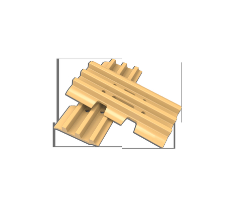 La chaussure de voie de râleur de triple de TG154A-6 PC70 plaquent des plats de la voie 6x165x450