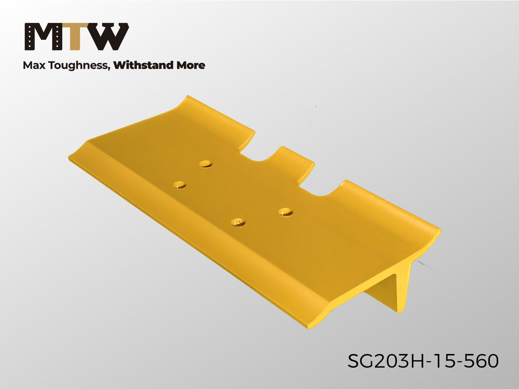 Patin de chenille 6Y6389 CR4443 SG203H-15-560 à arêtes simples pour bulldozer D6R D6T