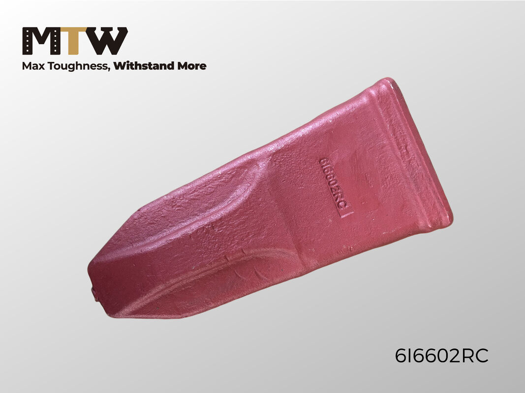 6I6602RC Forged Bucket Tooth Rock Chisel Tooth 39KG Heavy Duty Excavator Wear Part