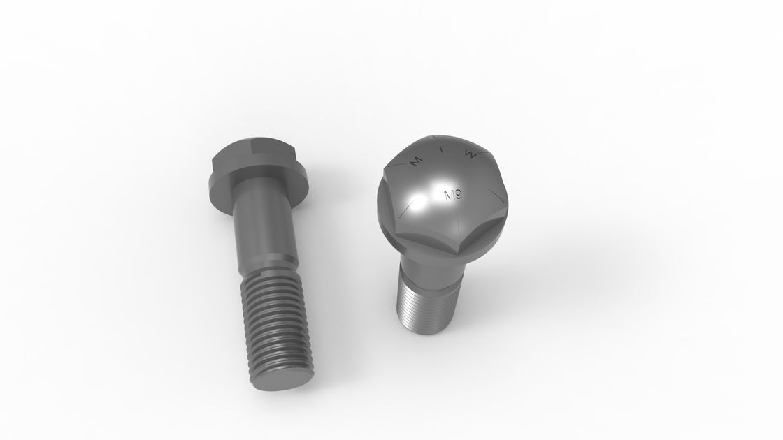 156-32-11210 Boulon de voie M19 × 1,5 × 65 mm en acier allié traité thermiquement de qualité 12,9